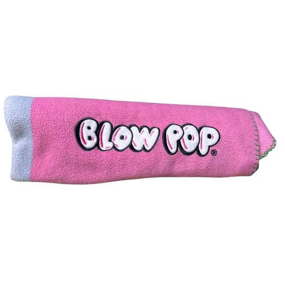 Vintage Blow Pop Blanket 45”x34” Throw with Red Lollipop Graphic - Picture 4 of 4